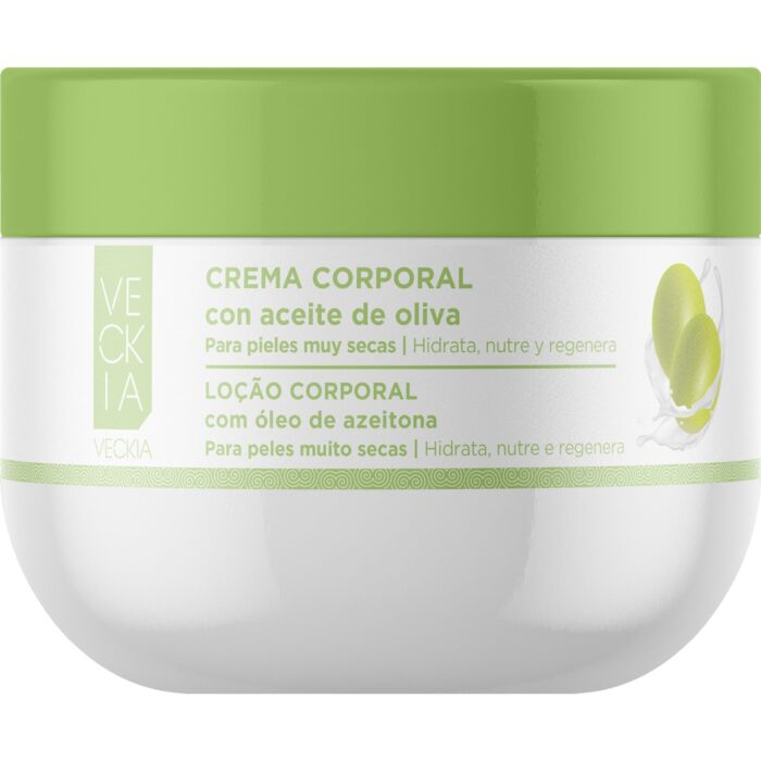 CREMA CORPORAL CON ACEITE DE OLIVA PARA PIEL SECA – 250 ML
