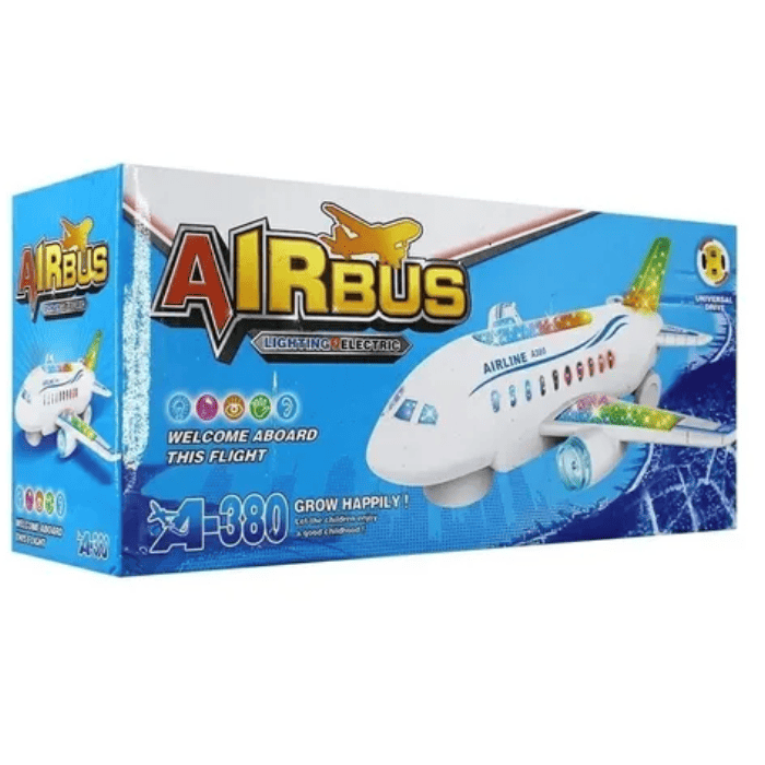 Avión de juguete eléctrico con luces